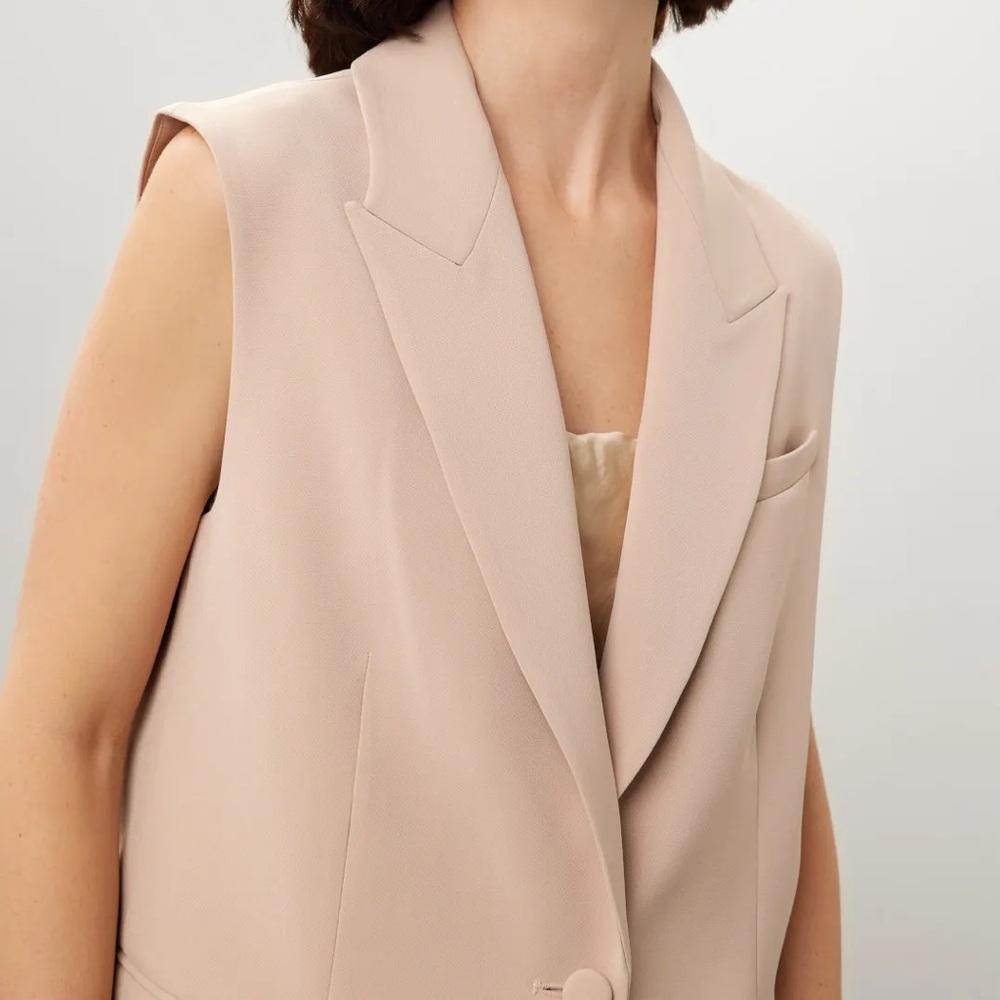 Adam Lippes Sleeveless Blazer Suiting Vest